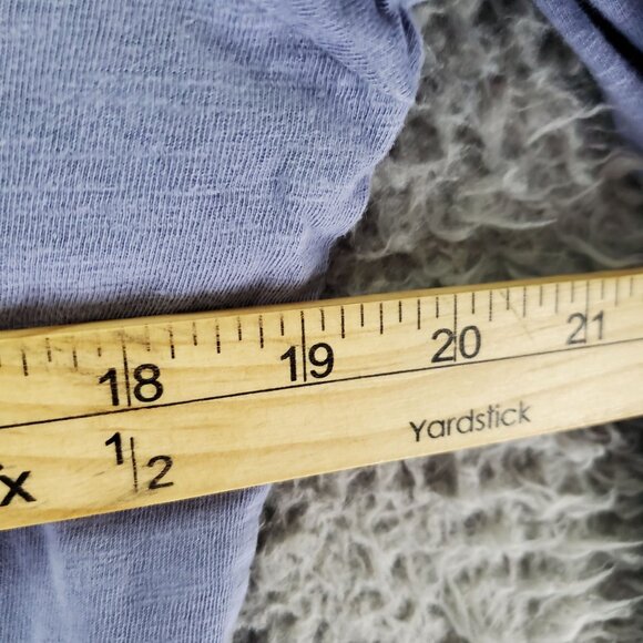 J. Jill Top Women’s Size Medium Blue Button-Up Long Sleeve 100% Cotton Shirt - Picture 7 of 9